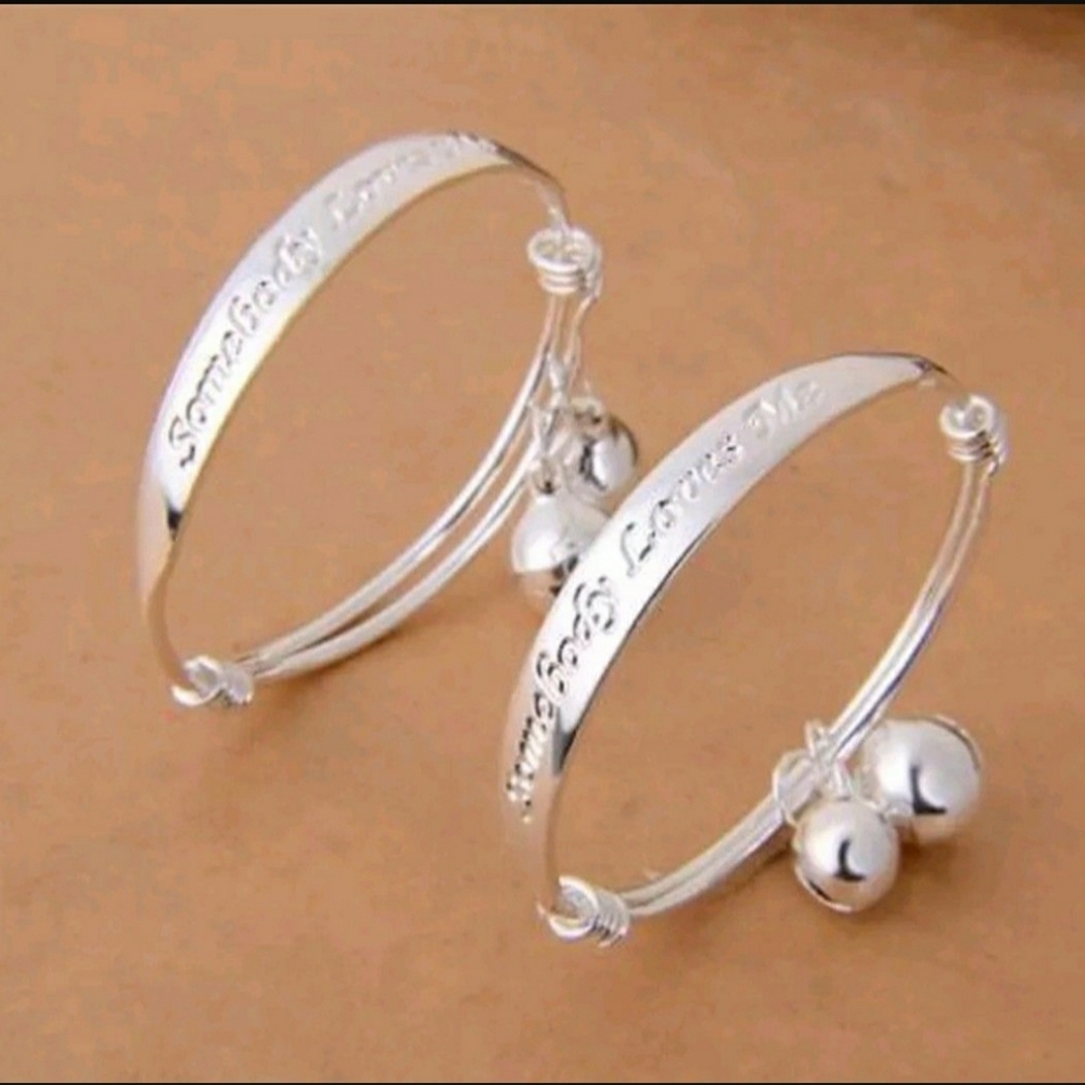 Infant silver bracelet